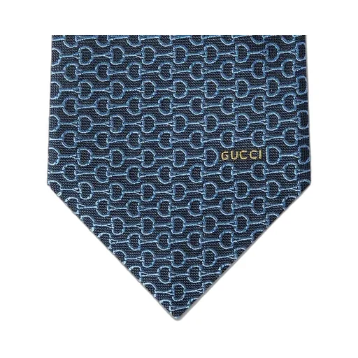 Patterned Logo Detailed Tie