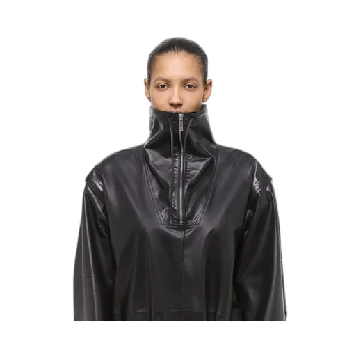 Leather Anorak Dress