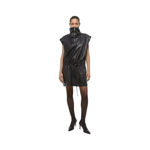 Leather Anorak Dress