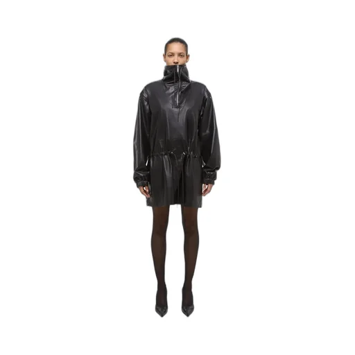 Leather Anorak Dress