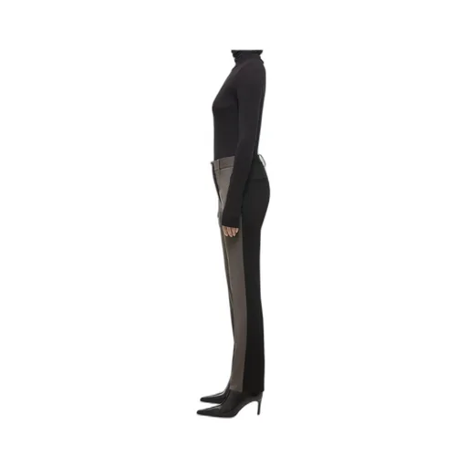 Panelled Slim-Fit Trousers