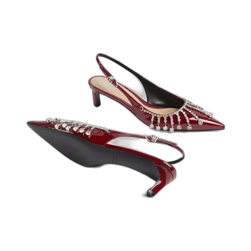 Embellished Chain Pumps