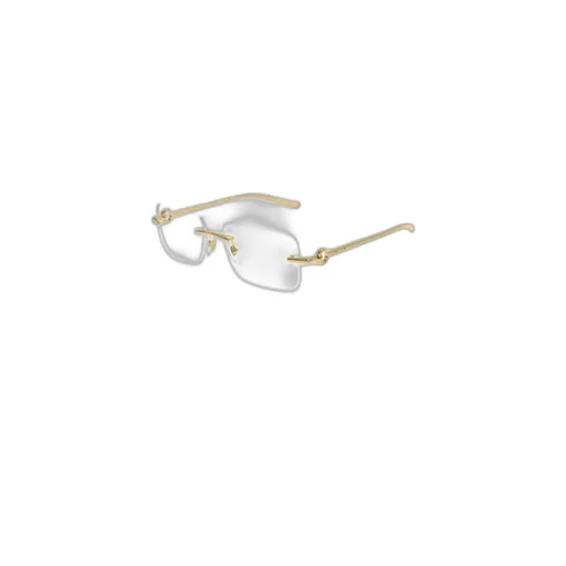Logo-Engraved Rectangle Frame Glasses