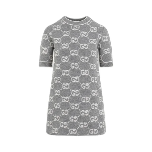 Monogrammed Intarsia Dress