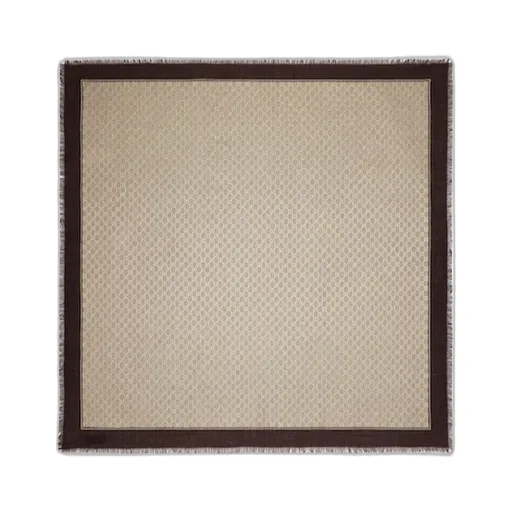 Monogrammed Fringe-Edge Shawl