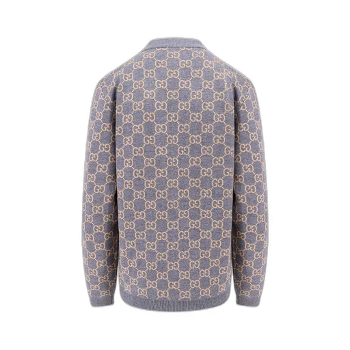 Reversible Gg Jacquard Button-Up Cardigan