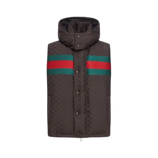 Gg Printed Padded Gilet