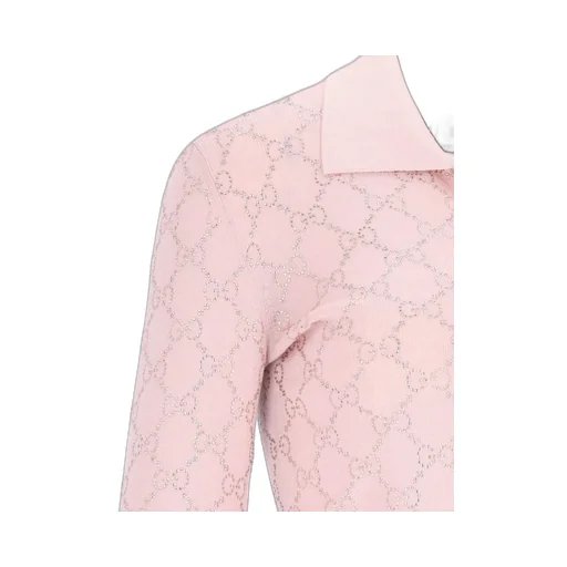 Monogrammed Long-Sleeve Polo Shirt