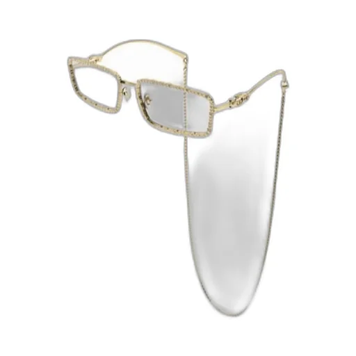 Crystal-Embellished Rectangle-Frame Glasses