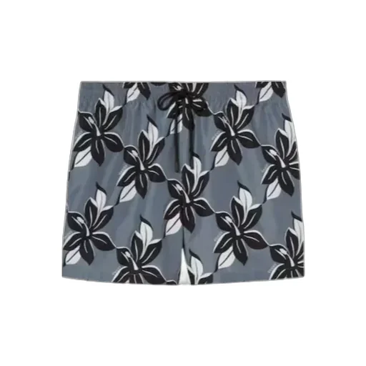 Printed Technical Poplin Swim Shorts