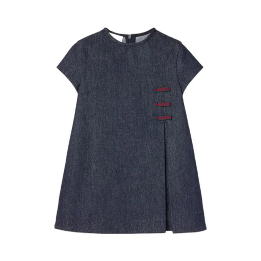 Web Detailed Denim Dress