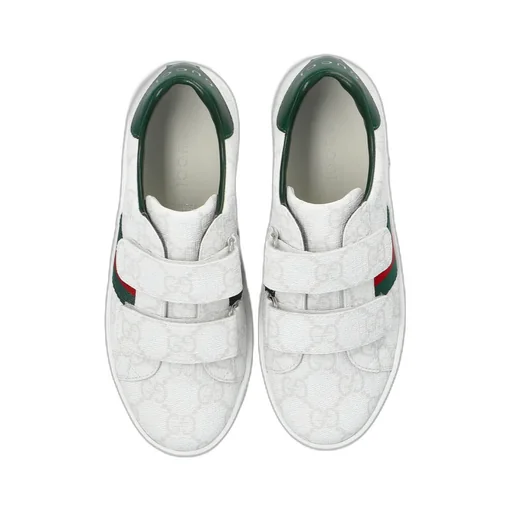 Logo Printed Touch Strap Sneakers