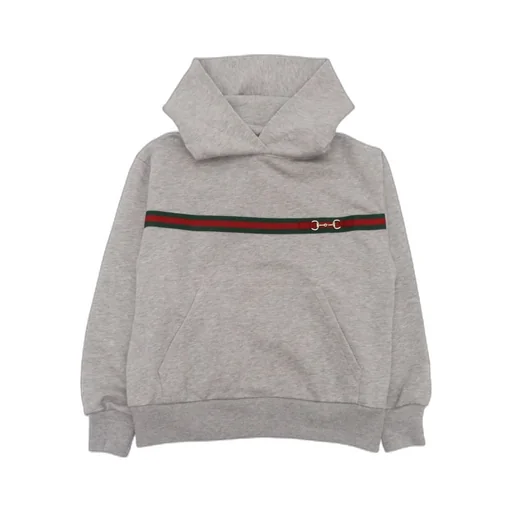 Web Stripe Long-Sleeved Hoodie