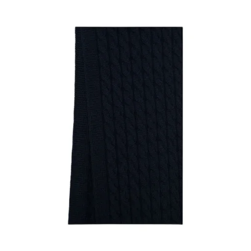 Cable-Knit Wool Scarf