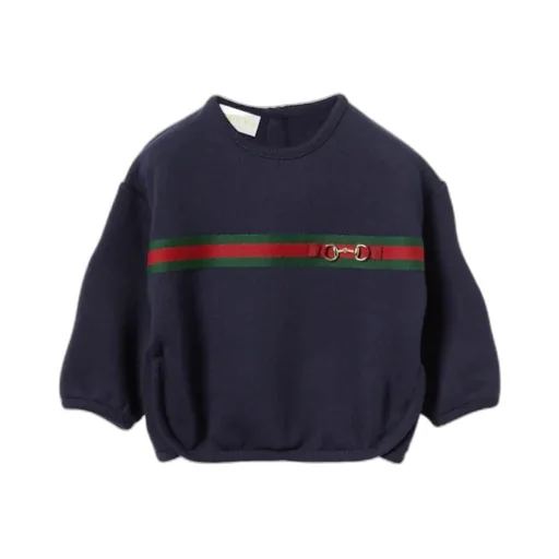 Web Stripe Crewneck Sweatshirt