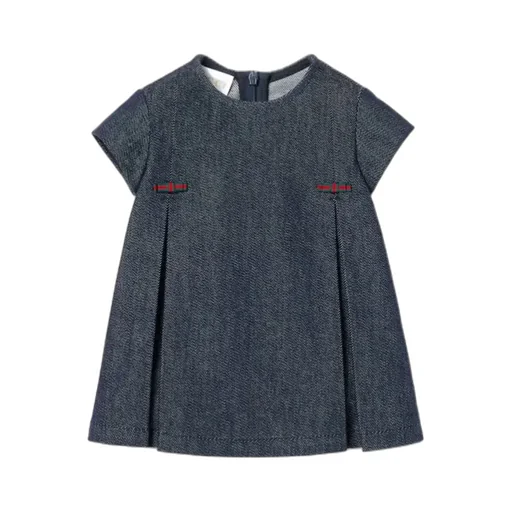 Web Detailed Denim Dress