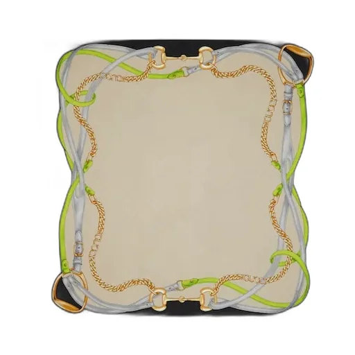 Printed Gg Silk Jacquard Carré