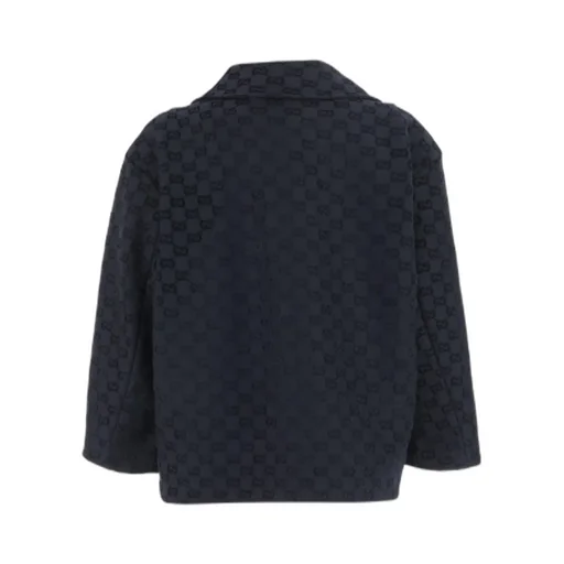Gg-Patterned Single-Breasted Jacket