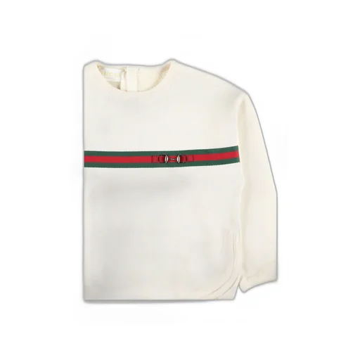 Baby Cotton Sweatshirt With Web