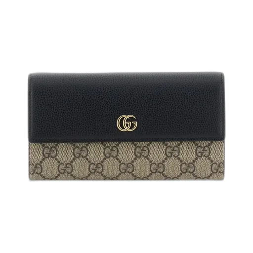 Gg Marmont Bi-Color Continental Wallet