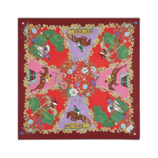 Printed Silk Twill Carré