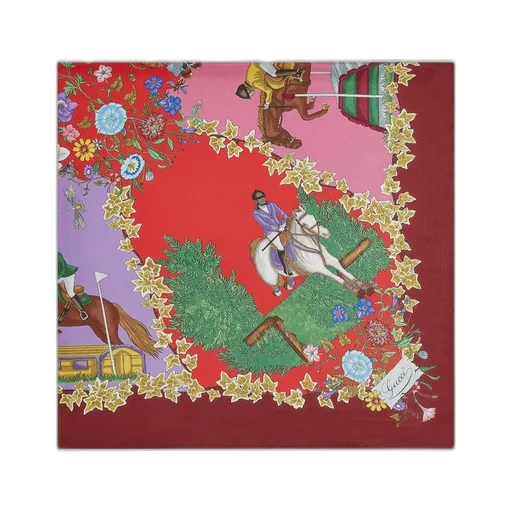 Printed Silk Twill Carré