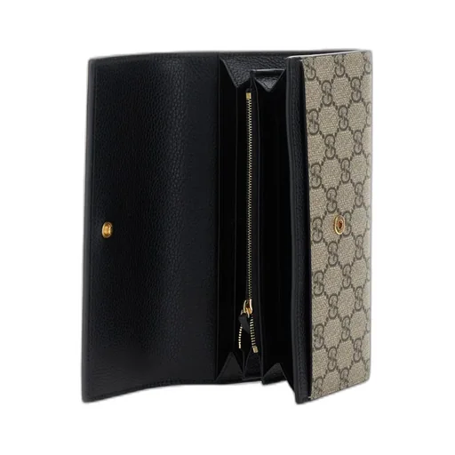 Gg Marmont Bi-Color Continental Wallet