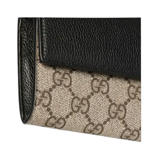 Gg Marmont Bi-Color Wallet On Chain