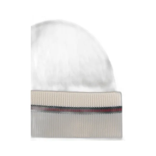 Cable-Knit Striped Beanie