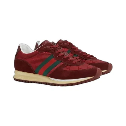 Panelled Lace-Up Sneakers