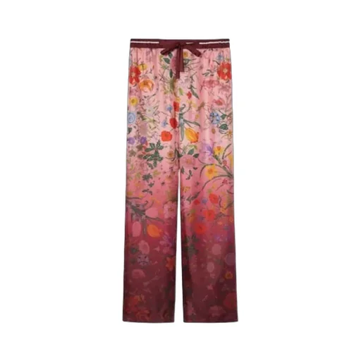 Printed Silk Pants