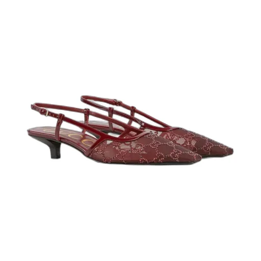 Gg Embellished Slingback Pumps