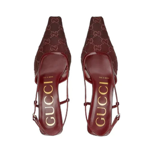 Gg Embellished Slingback Pumps