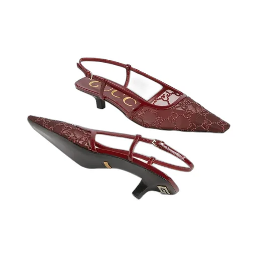 Gg Embellished Slingback Pumps