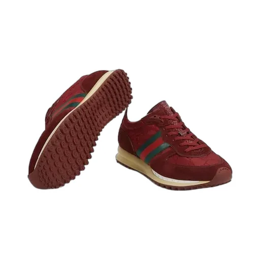 Panelled Lace-Up Sneakers