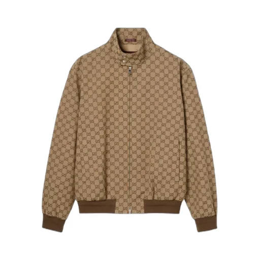 Gg Canvas Bomber Jacket