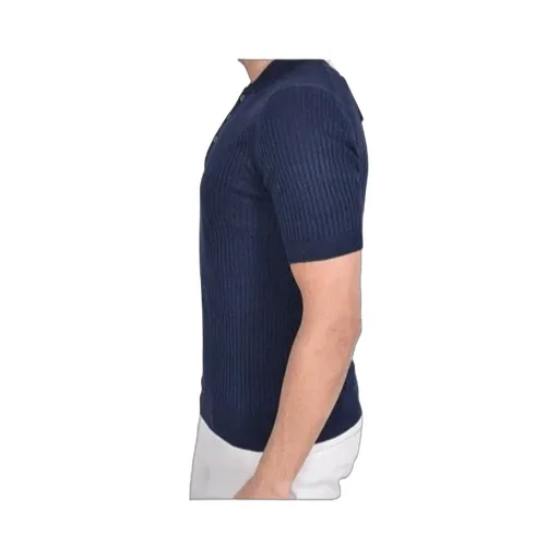 Short-Sleeved Knitted Polo Shirt