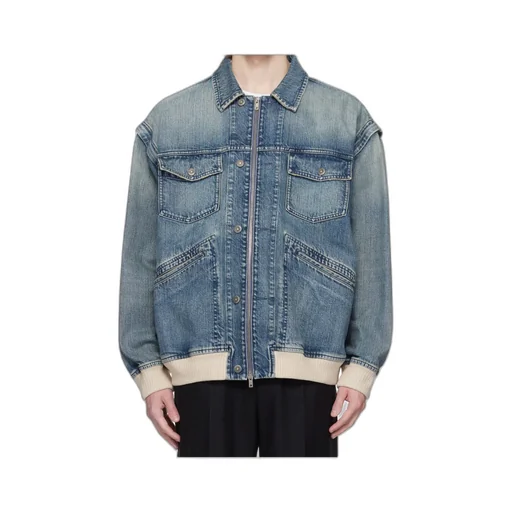 Zip-Up Denim Jacket
