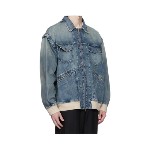 Zip-Up Denim Jacket