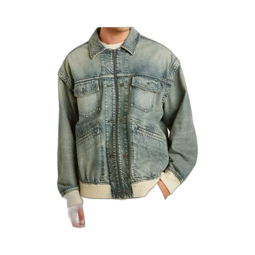 Zip-Up Denim Jacket