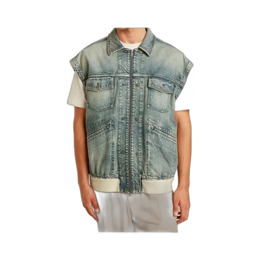 Zip-Up Denim Jacket