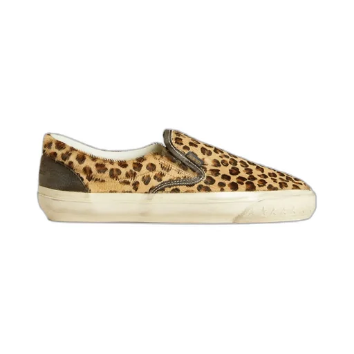 Leopard Pattern Slip-On Sneakers