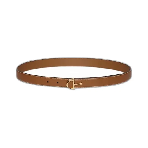 Thin Belt With Half-Horsebit Buckle