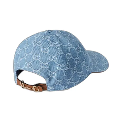 Horsebit Gg Denim Baseball Cap