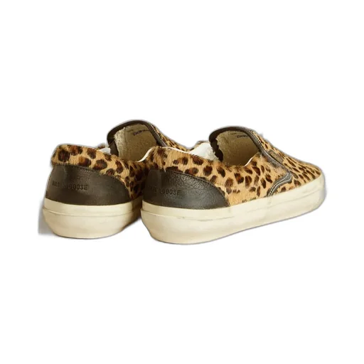 Leopard Pattern Slip-On Sneakers