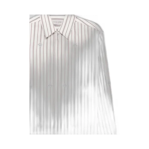 Stud Embellished Striped Shirt