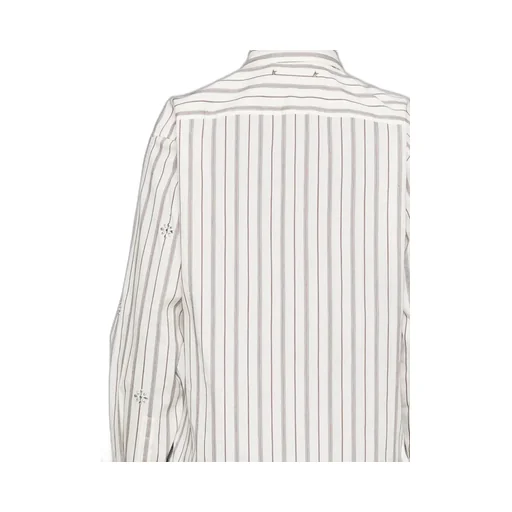 Stud Embellished Striped Shirt