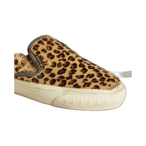 Leopard Pattern Slip-On Sneakers