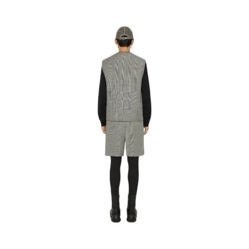 Bermuda In Wool With Prince Of Wales Pattern
