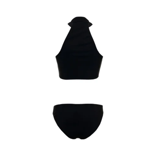 Zipped Front Bikini Set